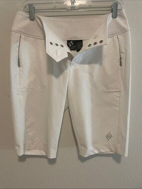 Jofit White Athletic Skort with Logo Detail